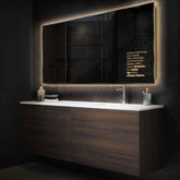 Espejo LED Rectangular | Control por interruptor de pared | Luz blanca cálida - Reyze Seria Motivated Model 2